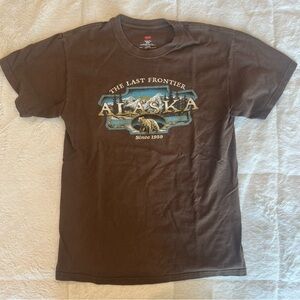 Brown Alaska Graphic T-Shirt